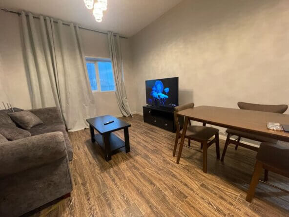 شقة غرفة وصالة مفروشة للإيجار على كورنيش عجمان | Furnished one-bedroom apartment on Ajman