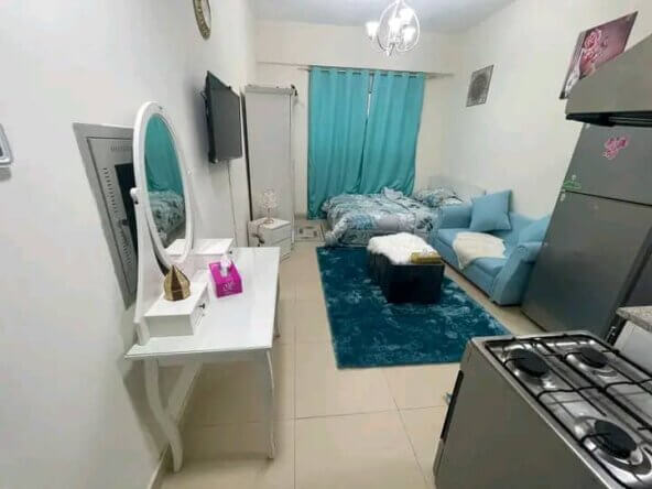 استديو مفروش للإيجار الشهري في عجمان | Studio For monthly rent in Ajman