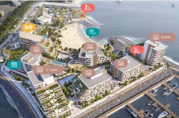 للبيع شقق غرفتين وصاله في خورفكان | For sale: Two-bedroom apartments